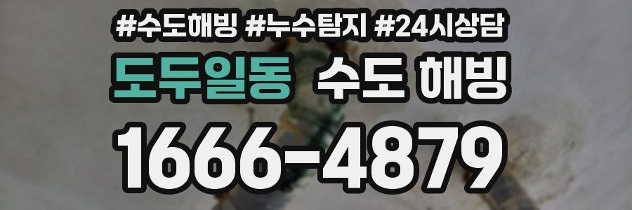 도두일동 수도 해빙