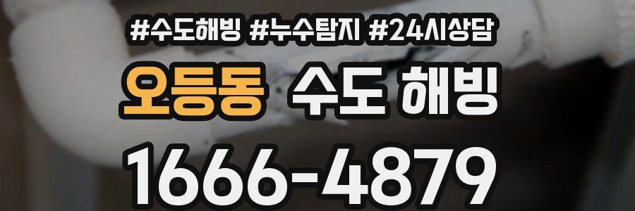 오등동 수도 해빙