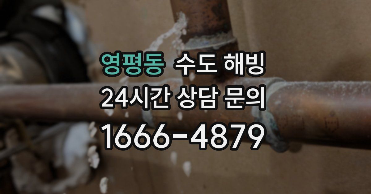 영평동 수도 해빙