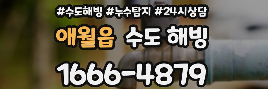 애월읍 수도 해빙