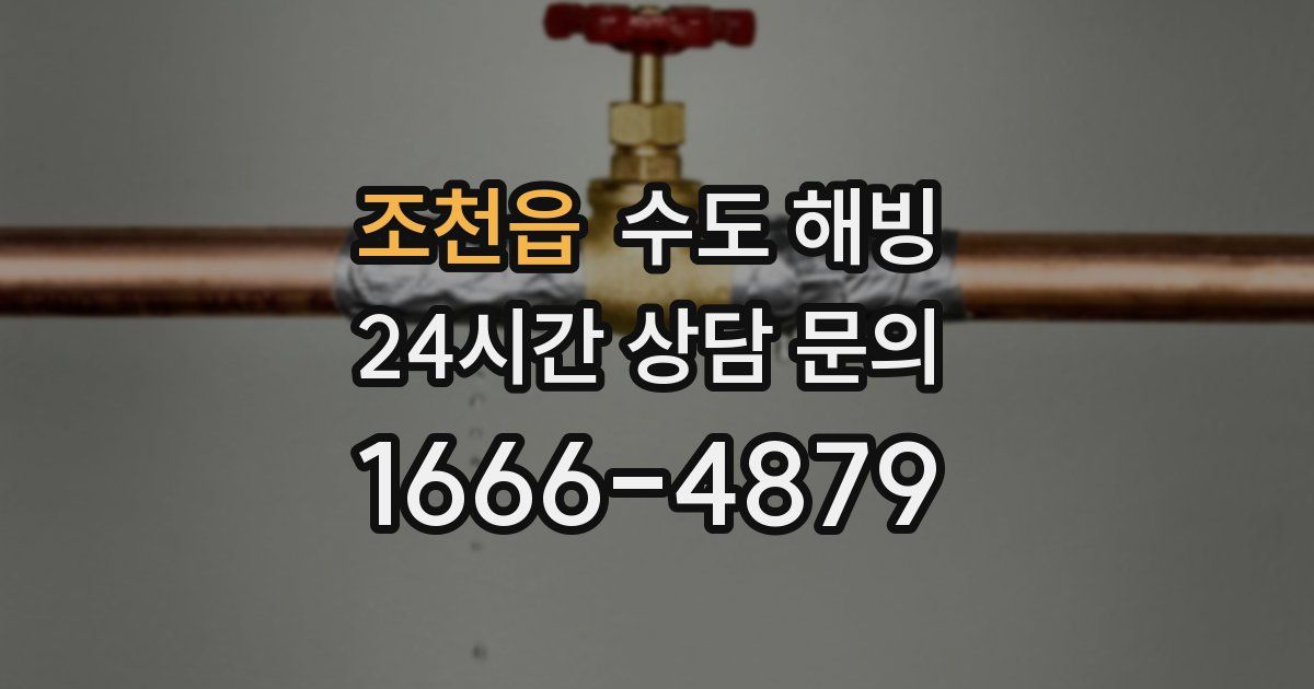 조천읍 수도 해빙