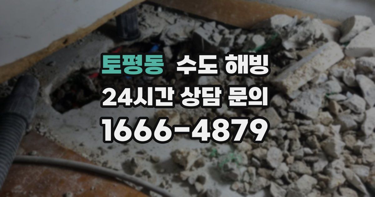 토평동 수도 해빙