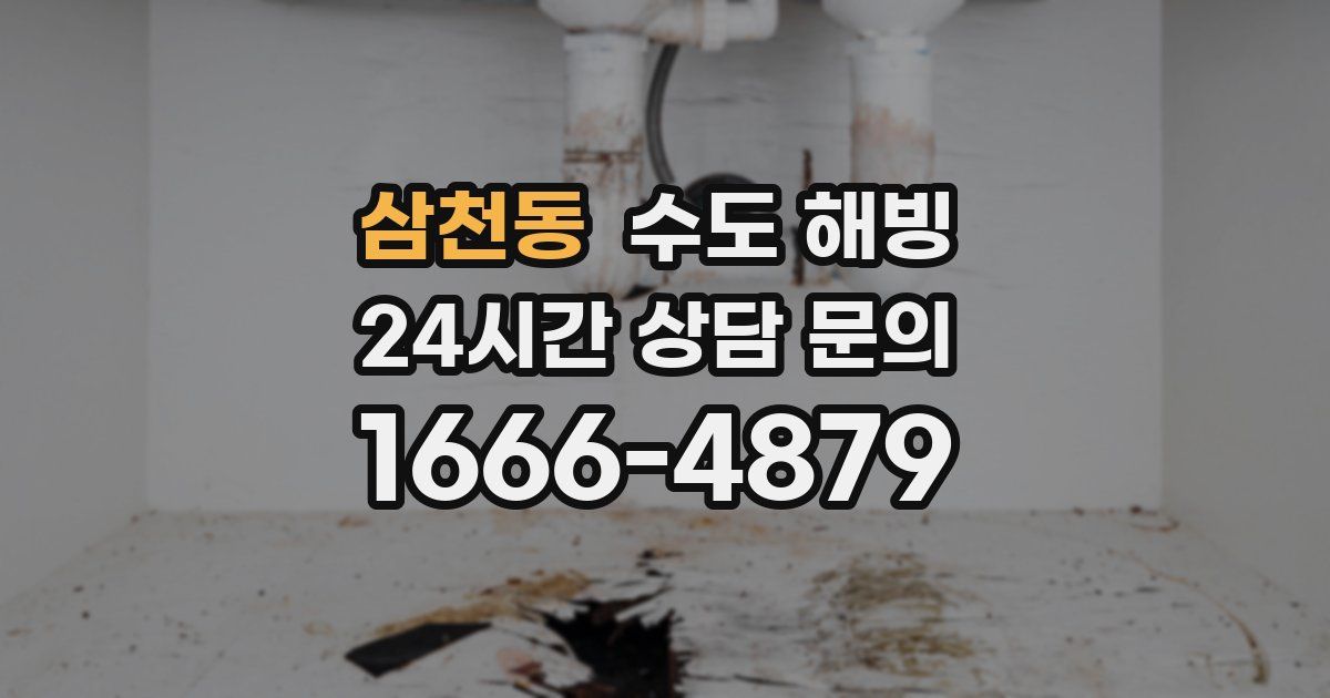 삼천동 수도 해빙