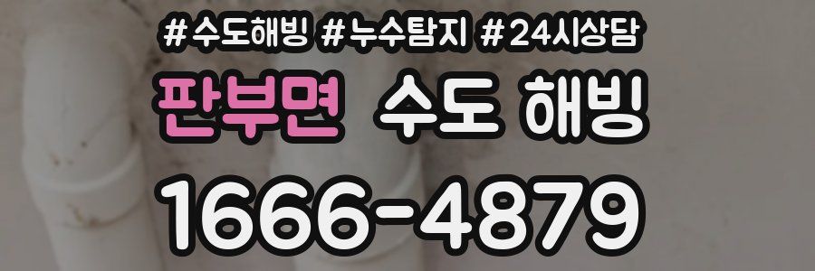 판부면 수도 해빙