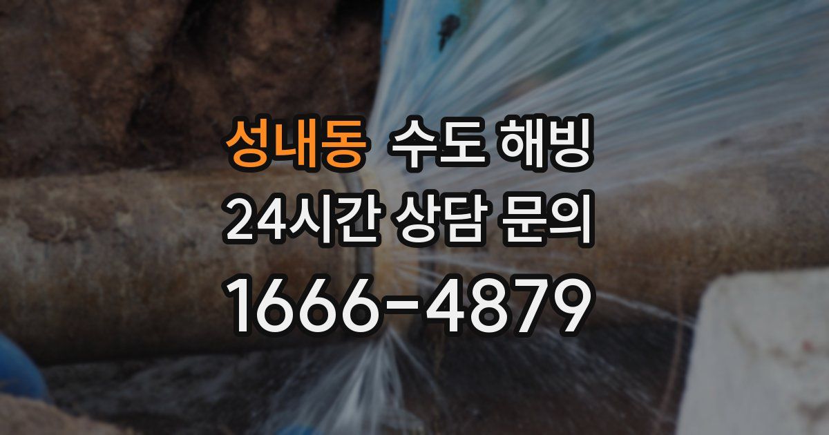 성내동 수도 해빙