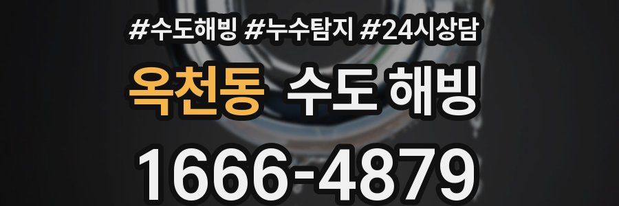 옥천동 수도 해빙