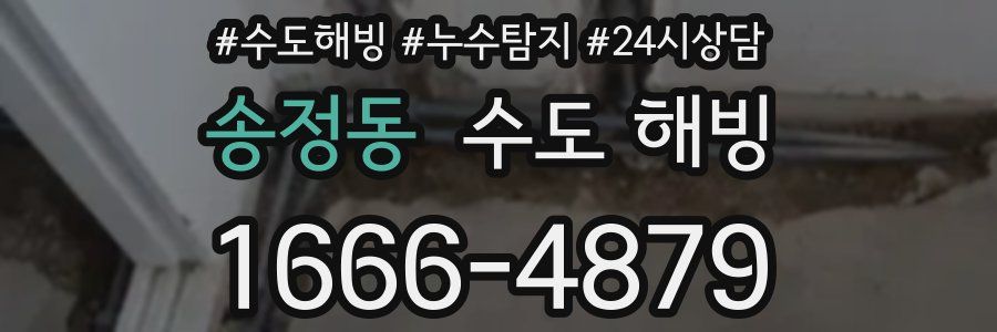 송정동 수도 해빙