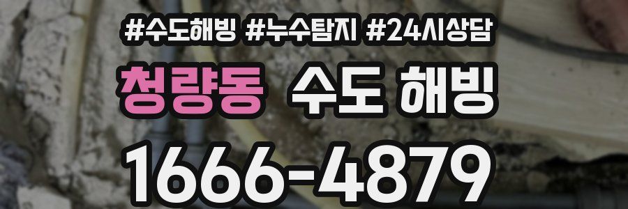 청량동 수도 해빙