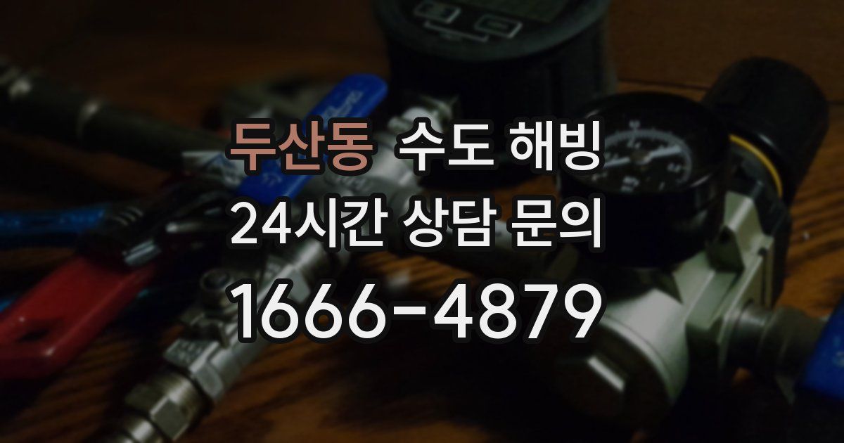 두산동 수도 해빙