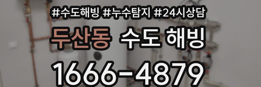 두산동 수도 해빙