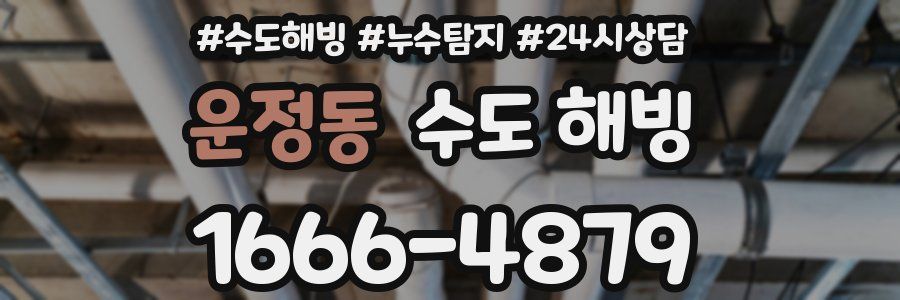 운정동 수도 해빙