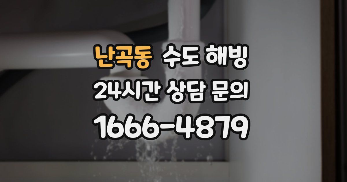 난곡동 수도 해빙