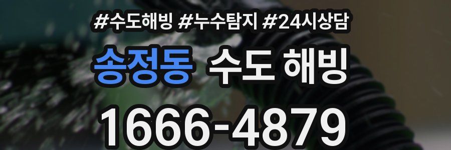 송정동 수도 해빙