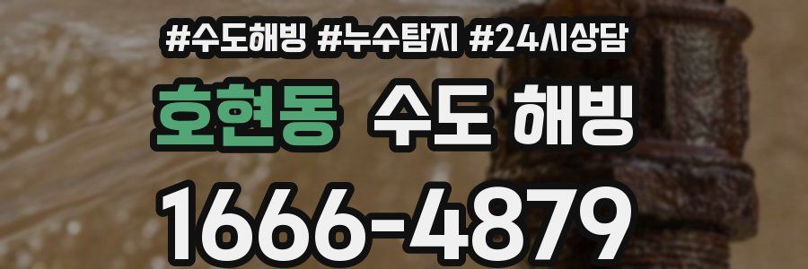 호현동 수도 해빙