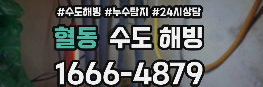 혈동 수도 해빙