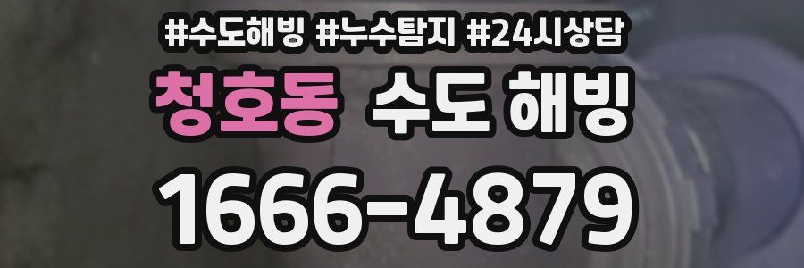 청호동 수도 해빙