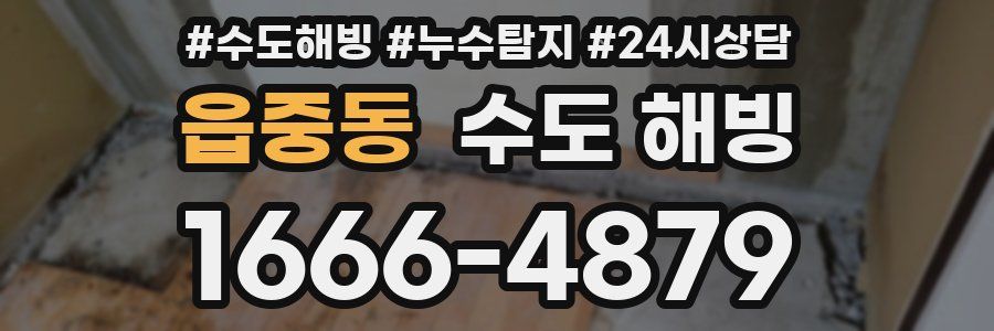 읍중동 수도 해빙