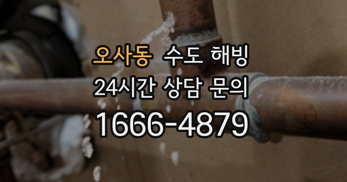 오사동 수도 해빙