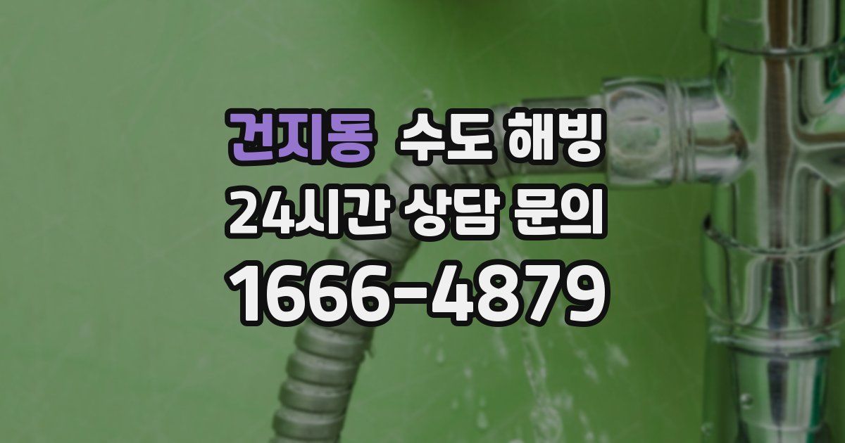 건지동 수도 해빙