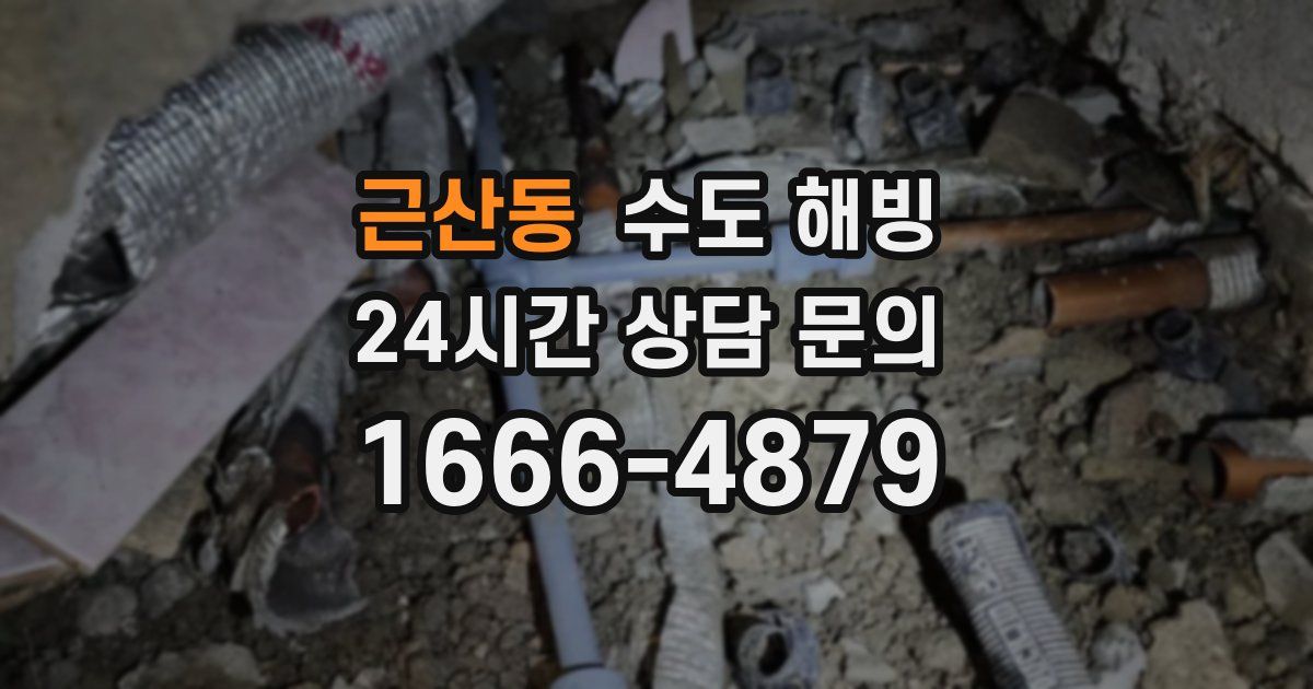 근산동 수도 해빙