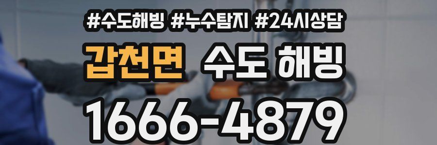 갑천면 수도 해빙