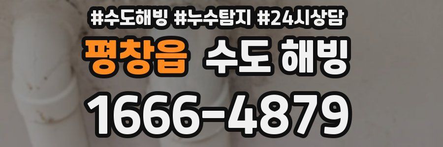 평창읍 수도 해빙