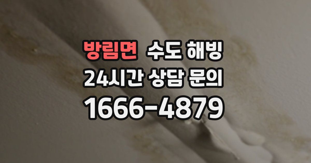 방림면 수도 해빙