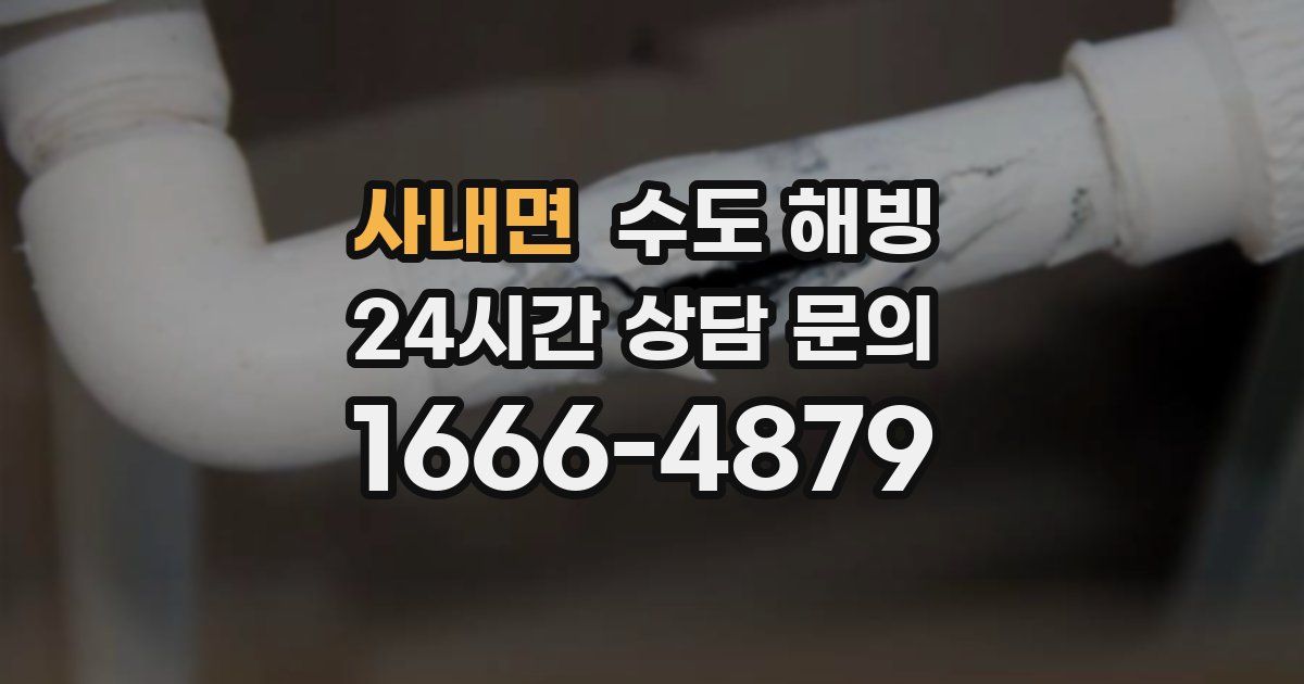 사내면 수도 해빙