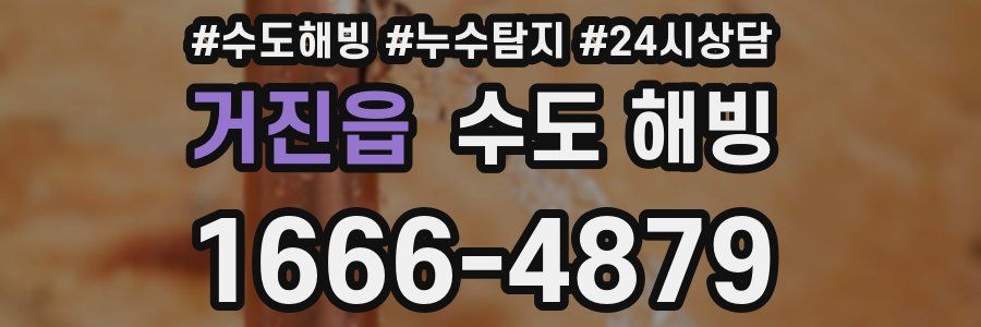 거진읍 수도 해빙