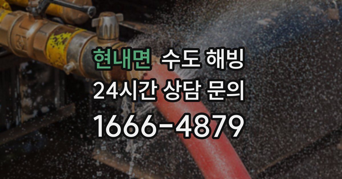 현내면 수도 해빙