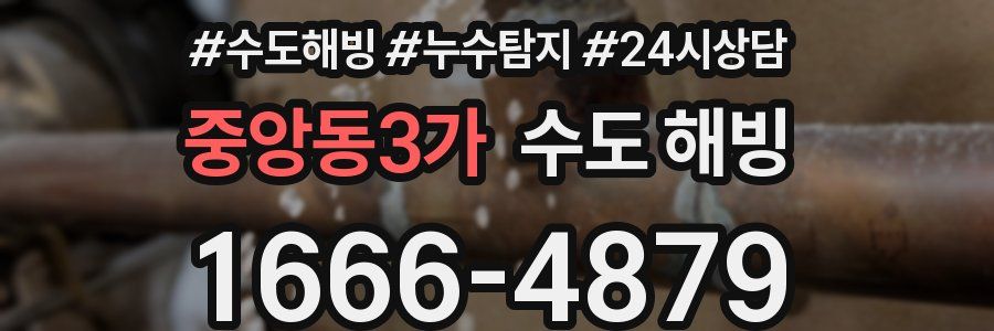 중앙동3가 수도 해빙