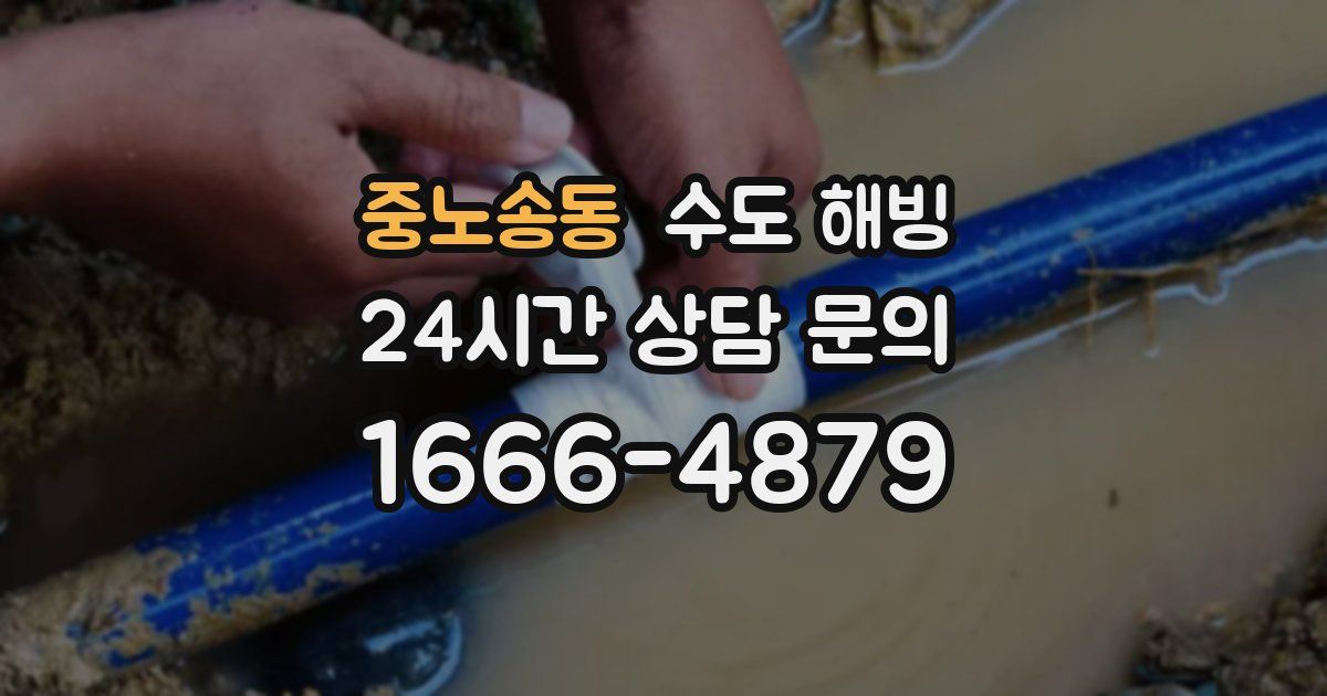 중노송동 수도 해빙