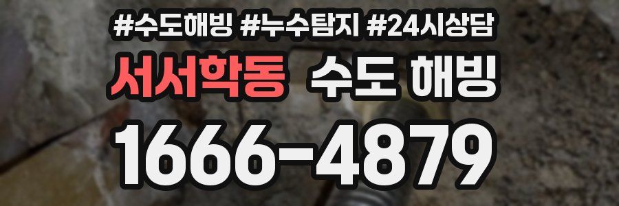 서서학동 수도 해빙
