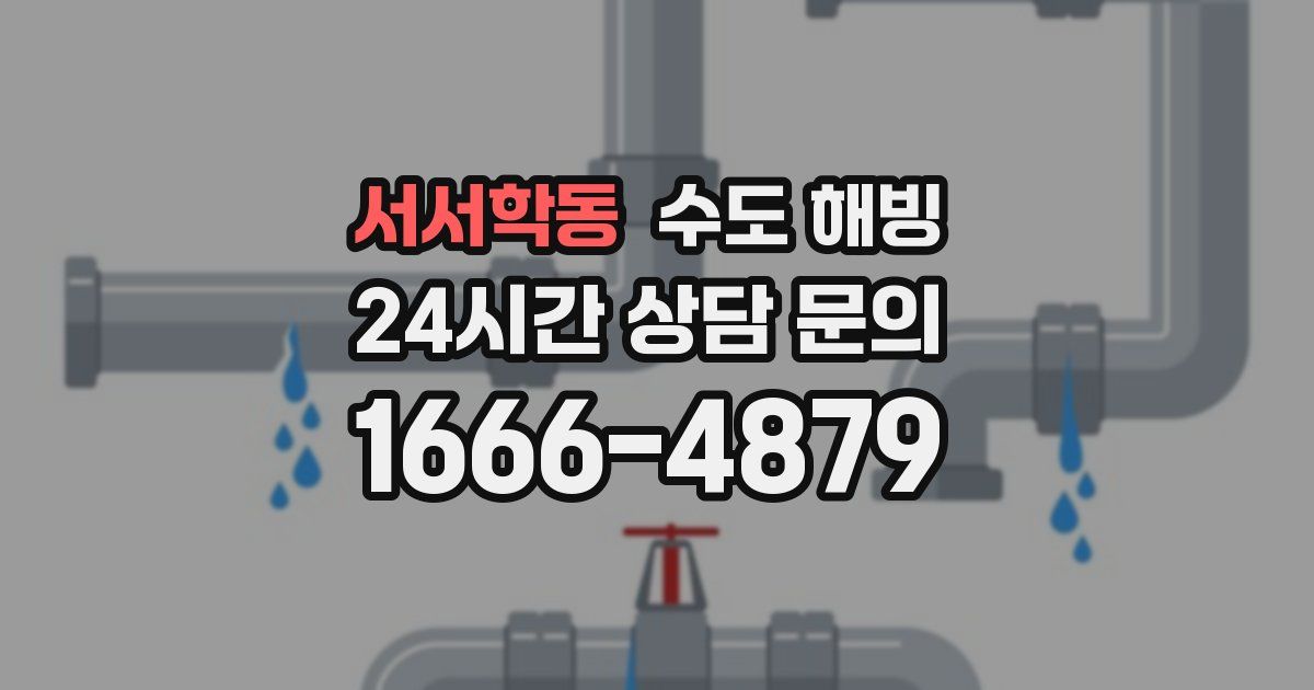 서서학동 수도 해빙