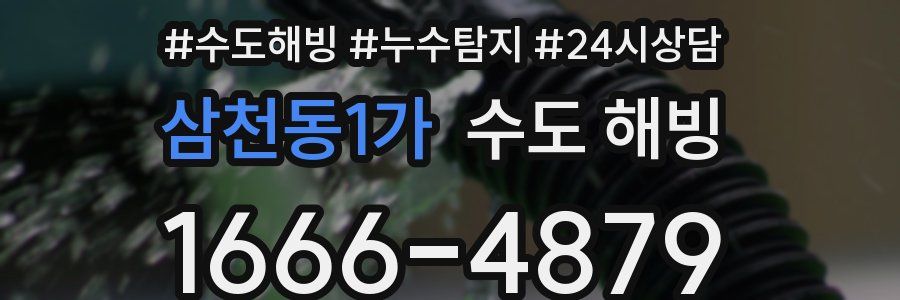 삼천동1가 수도 해빙