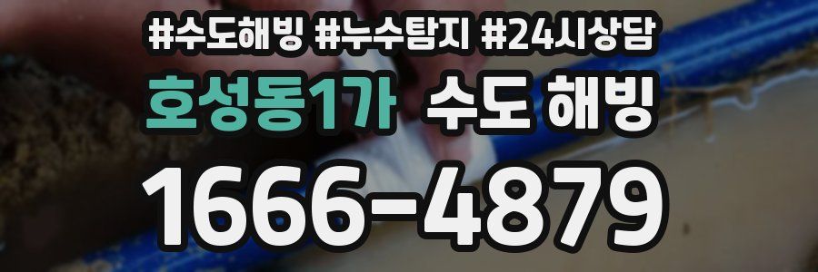 호성동1가 수도 해빙