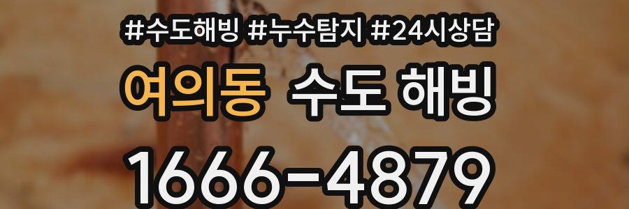 여의동 수도 해빙