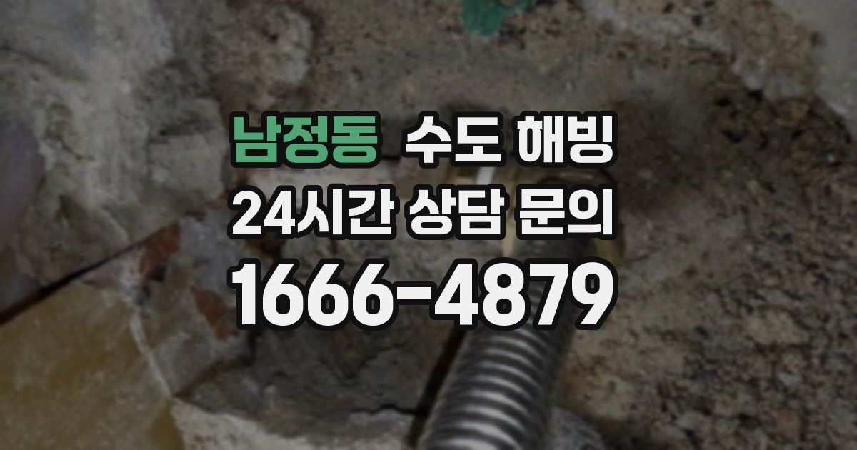 남정동 수도 해빙