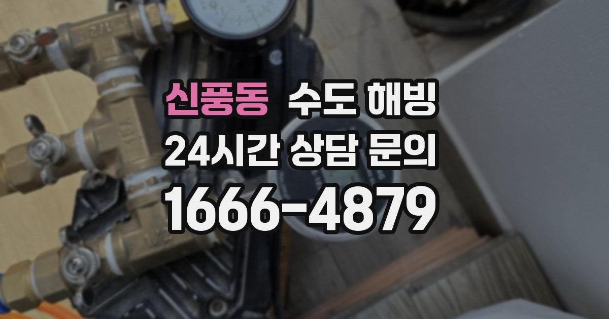 신풍동 수도 해빙