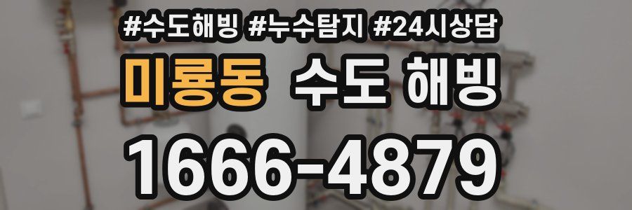 미룡동 수도 해빙