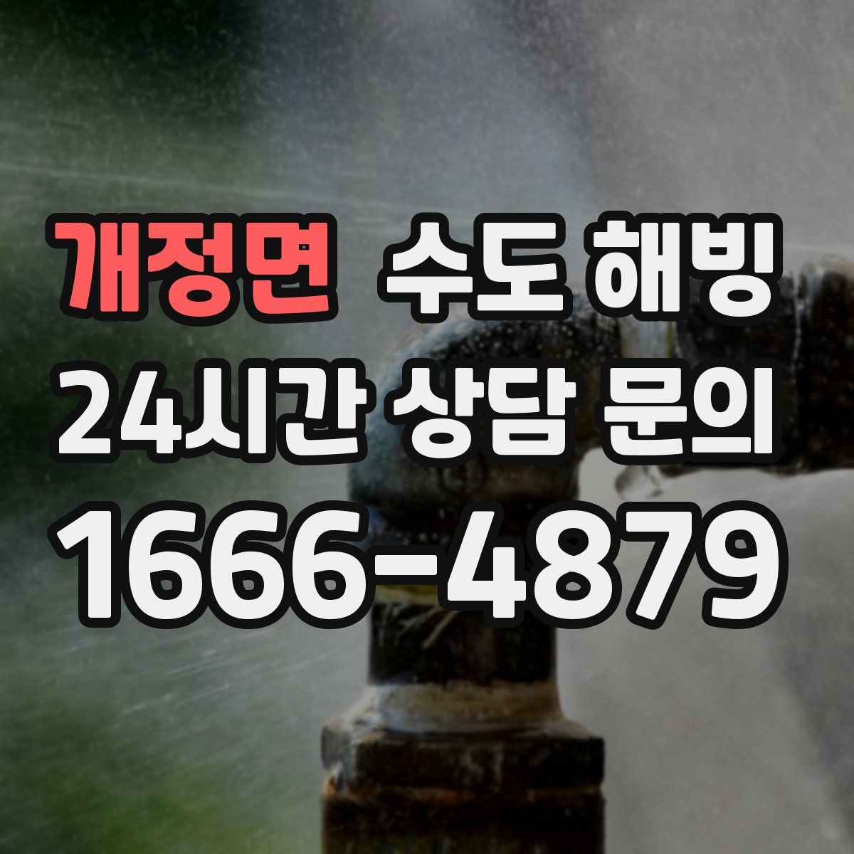 개정면 수도 해빙