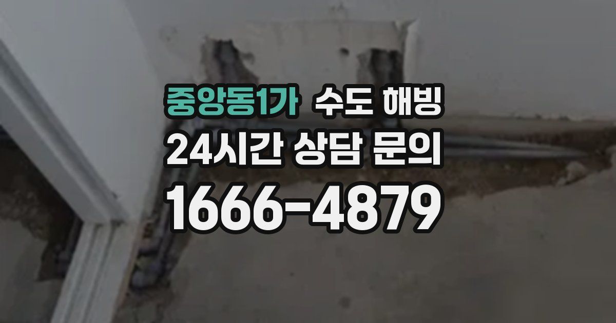 중앙동1가 수도 해빙