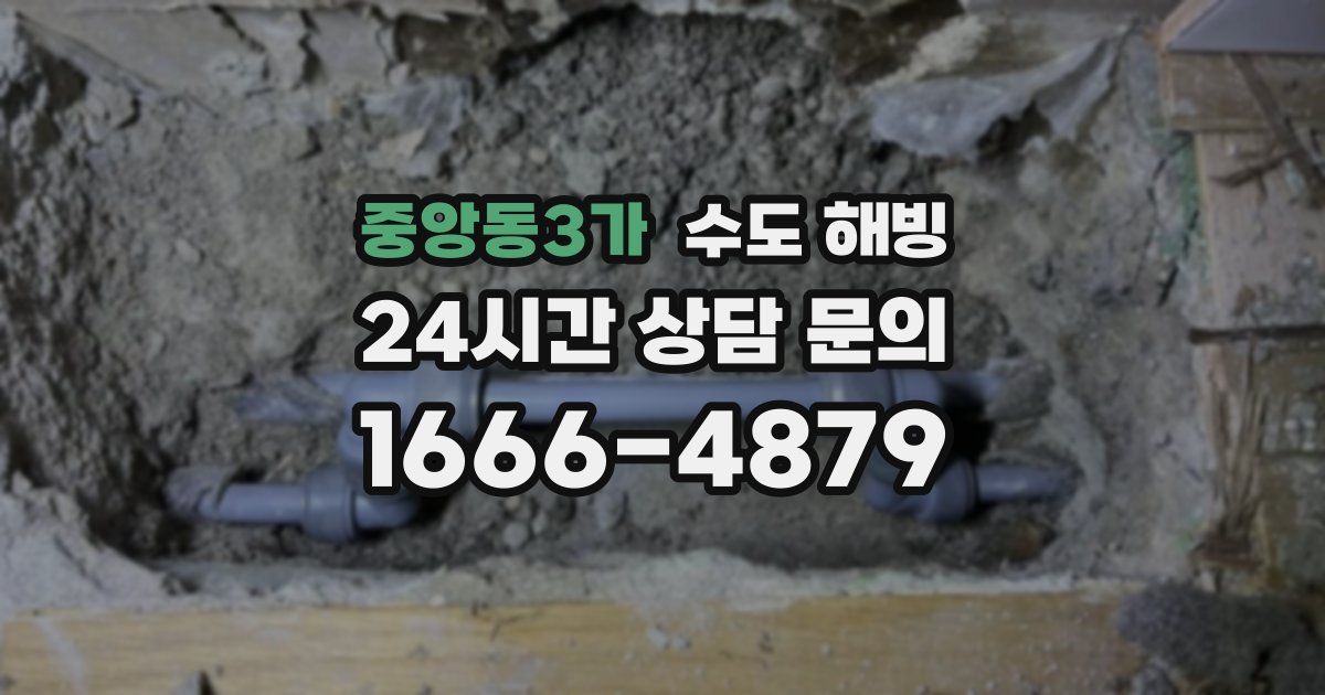 중앙동3가 수도 해빙
