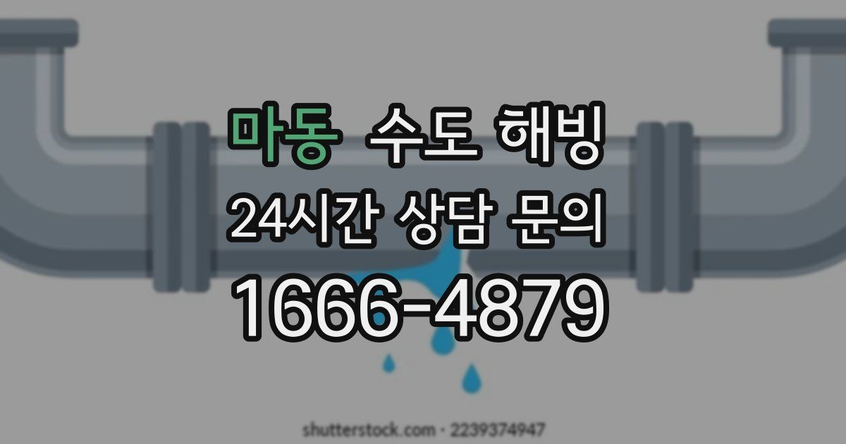 마동 수도 해빙