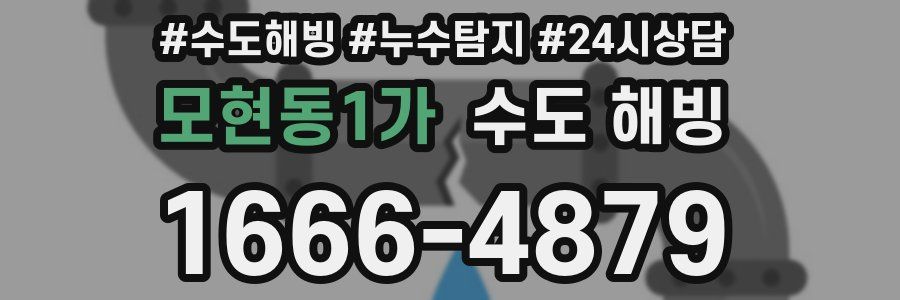 모현동1가 수도 해빙