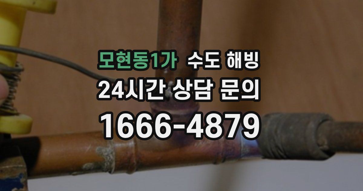 모현동1가 수도 해빙