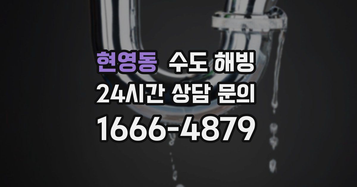 현영동 수도 해빙