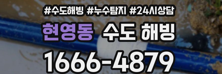 현영동 수도 해빙