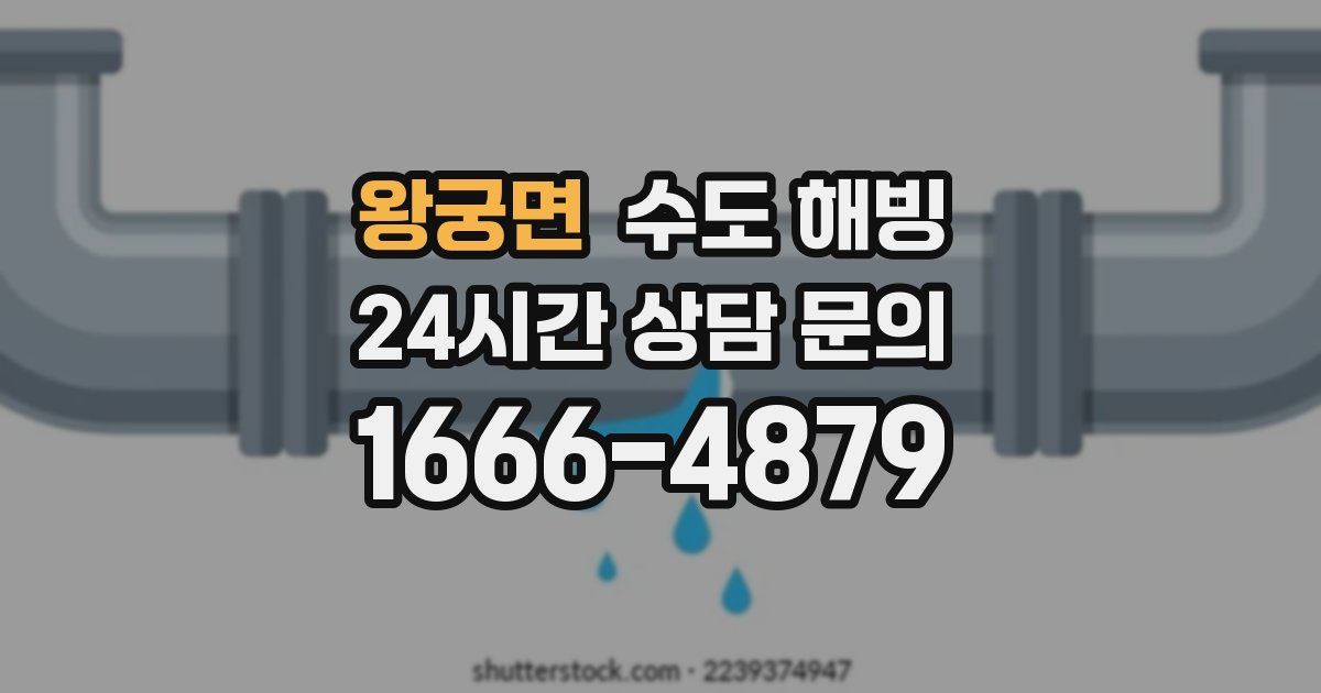 왕궁면 수도 해빙