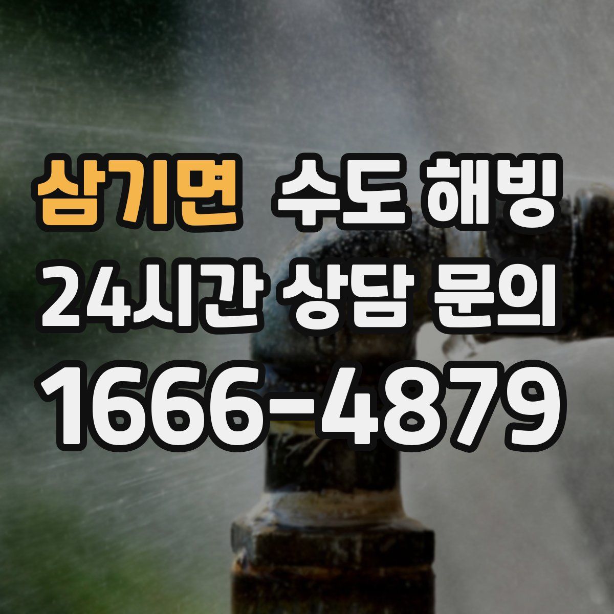 삼기면 수도 해빙